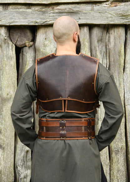 Doppelter Ledergürtel Arnulf in Braun