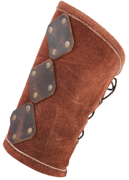 Vidar Wildleder Armschützer in Braun für Bogenschützen
