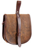 Gürteltasche Sindri aus braunem Fettleder