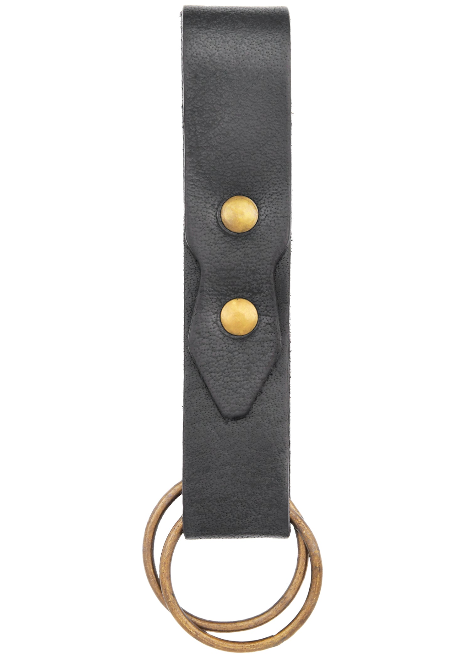 Schwarzer Leder Rockzipfelhalter für Mittelalter Gürtel