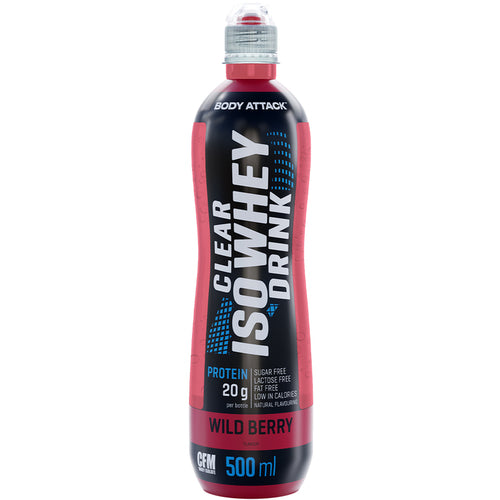Body Attack Clear Iso Whey Drink 12 X 500Ml Wildberry