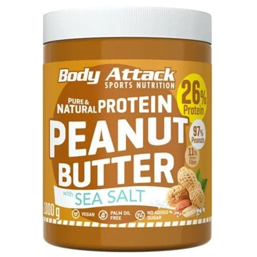 Beurre de cacahuète Body Attack 1000 g croquant