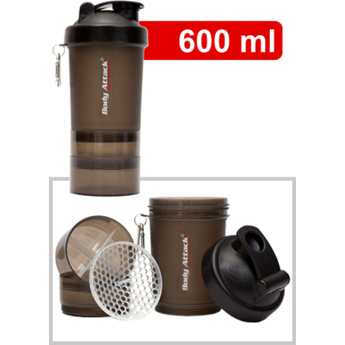 Body Attack Smartshake Logo 600Ml Gunsmoke
