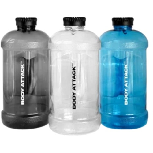 Body Attack Trinkgallone 2, 2L Black Smoke Transparent