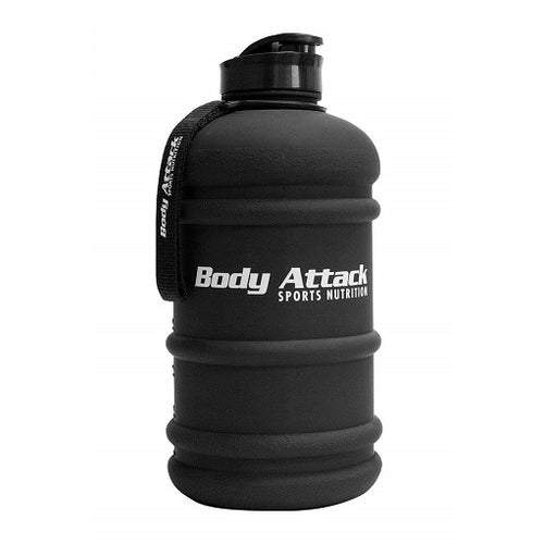 Body Attack Water Bottle Xxl Wasserflasche 2, 2L Frosted Black