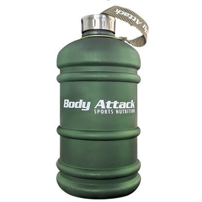 Body Attack Water Bottle Xxl Wasserflasche Matt Green 2, 2 Liter
