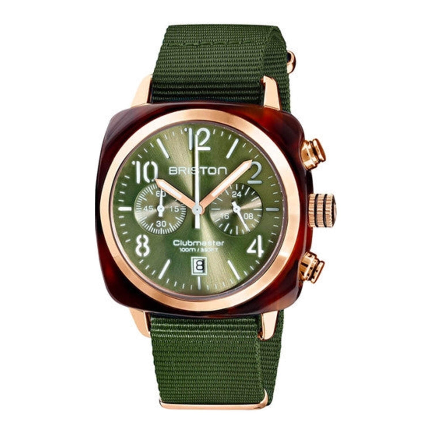 Briston Clubmaster Classic Chrono Olive