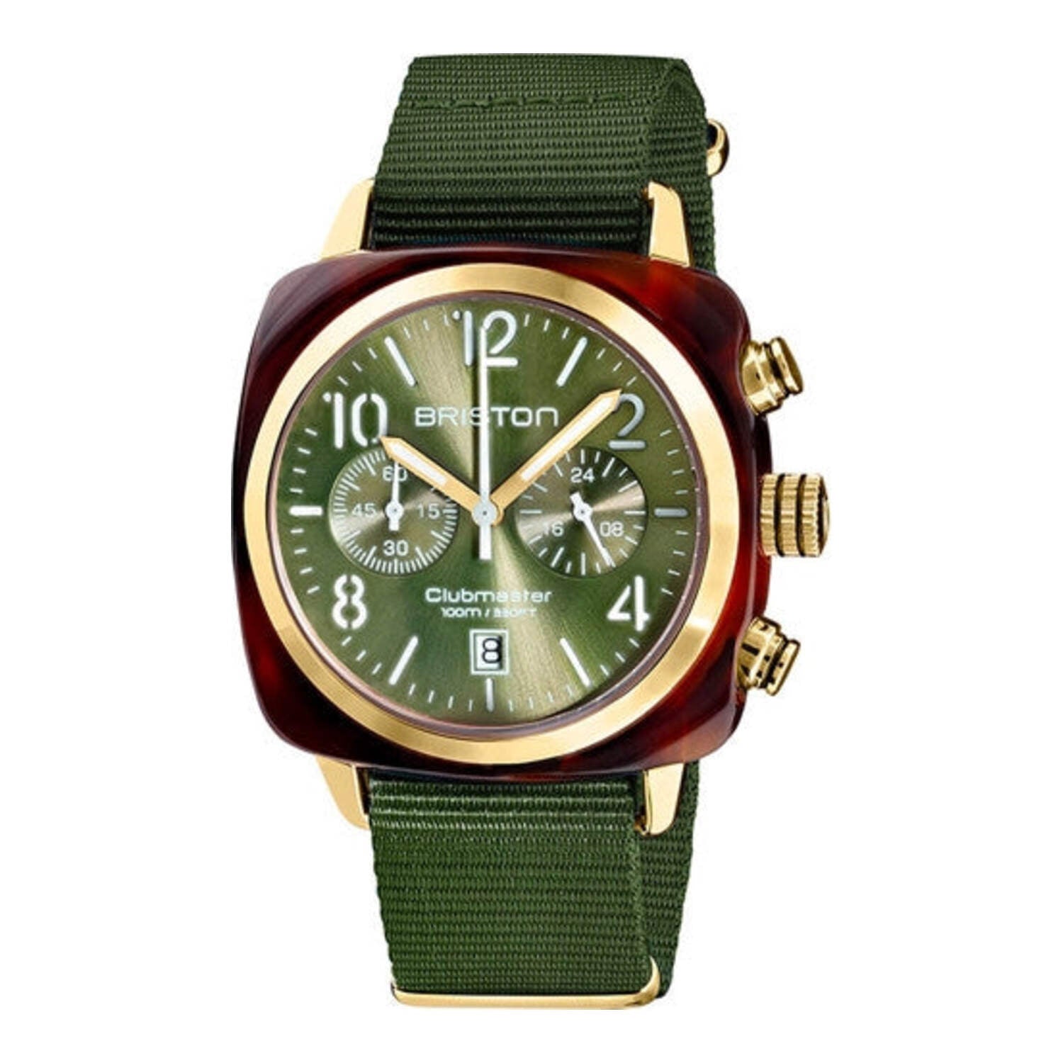 Briston Clubmaster Classic Chrono Olive