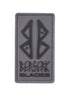 Berserk Blades PVC Patch Hellgrau mit Klett
