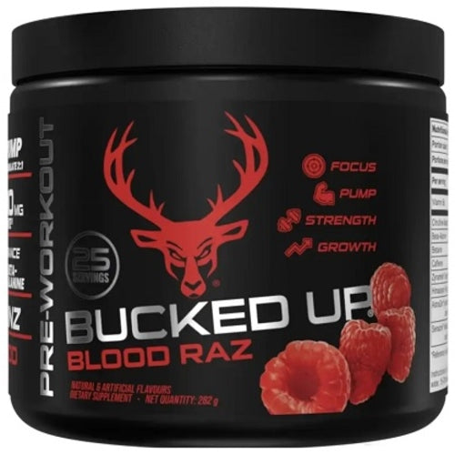 Bucked Up Pre Workout 260G 25 Serv Rocket Pop