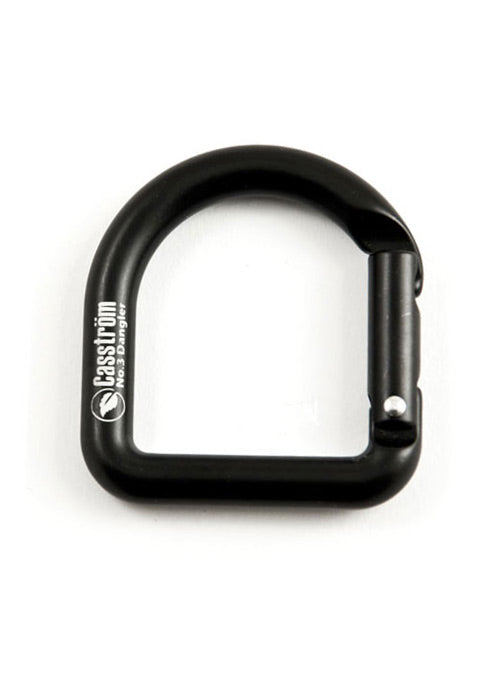 Casström D Ring Karabiner Schwarz   400kg Bruchlast