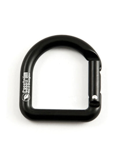 Casström D Ring Karabiner Schwarz   400kg Bruchlast