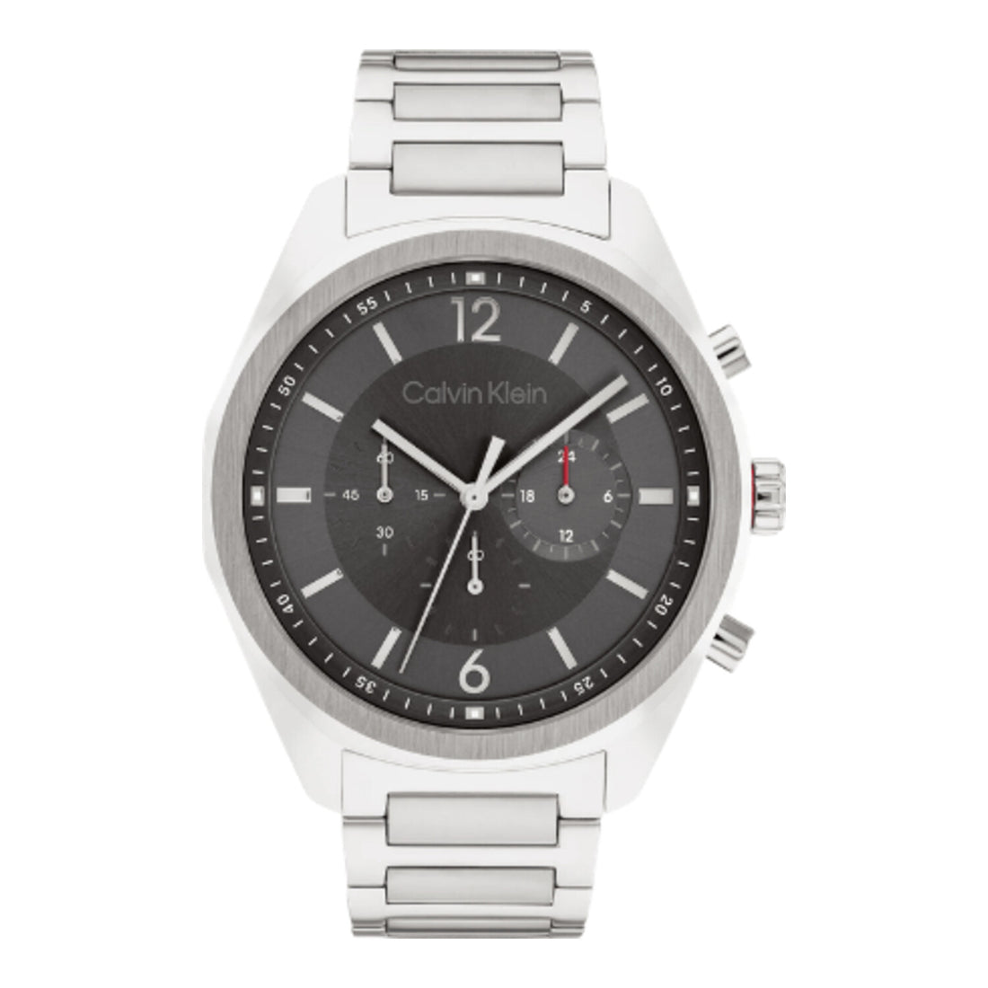 Minimalistische_Quarz Uhr_aus_Edelstahl_mit_Metallarmband