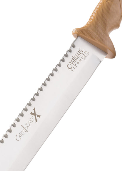 camillus carnivore x machete mit scheide brauner griff