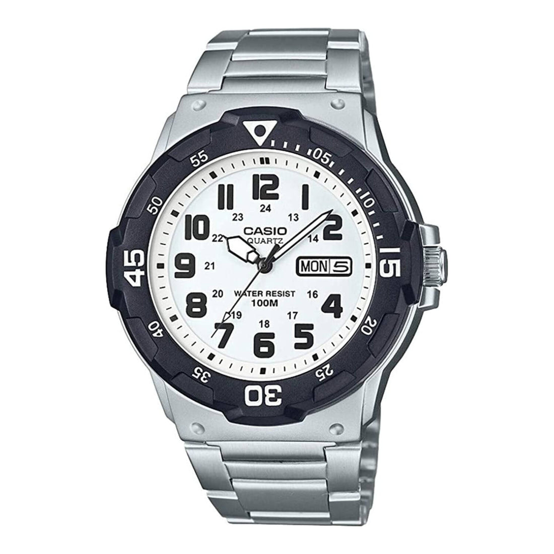 Casio Analog Sports Steel White Dial Watch