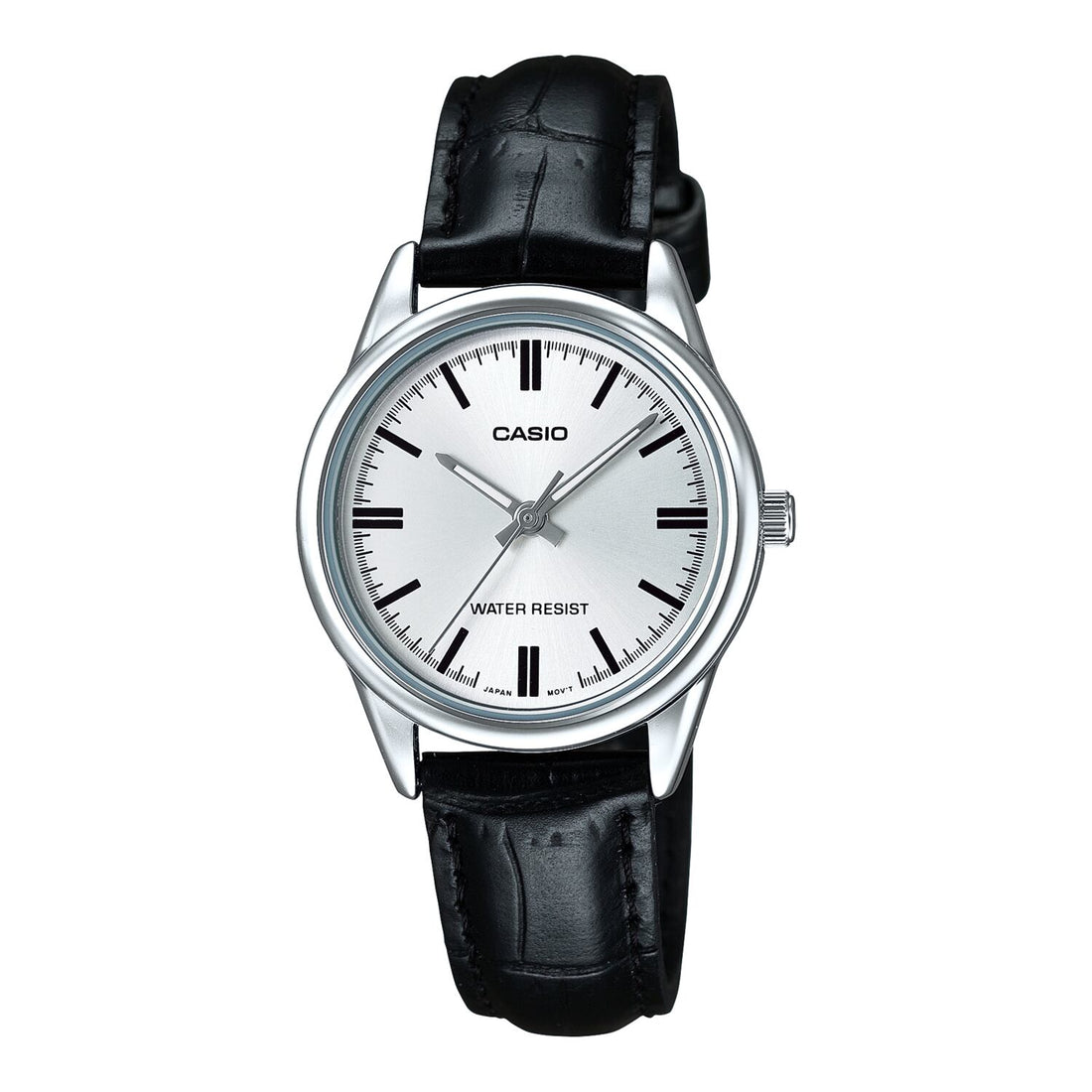 Casio Collection Classic White Dial Leather Watch