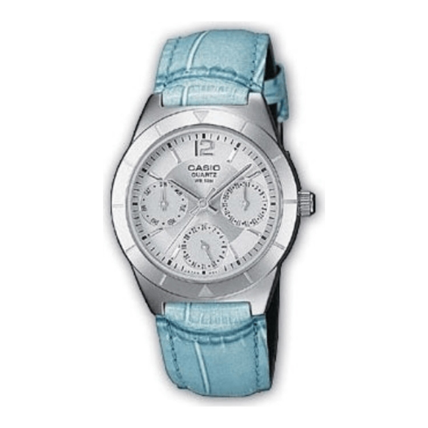 Montre Casio Collection LTP 2069L 7A2 pour femme, analogique, bracelet en cuir, LTP 2069L 7A2