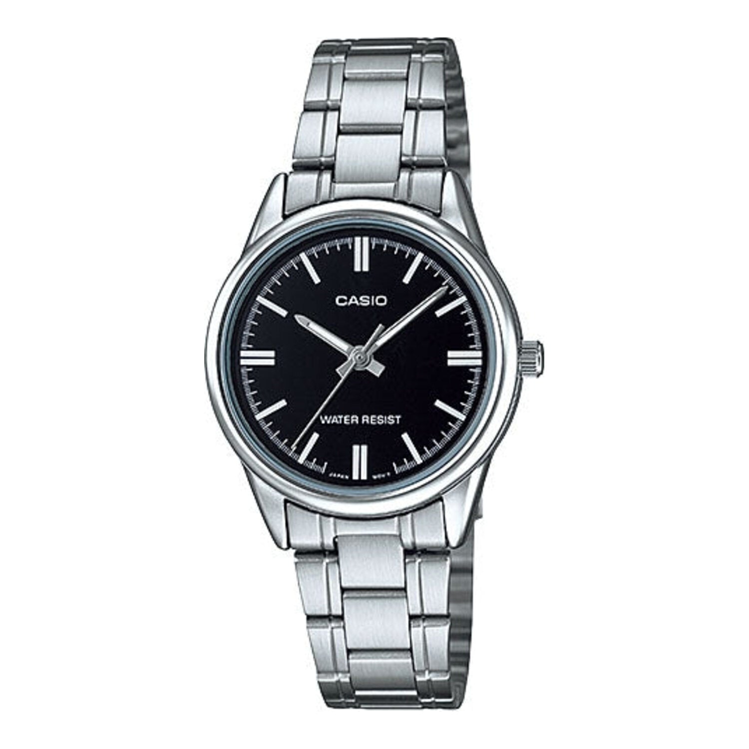 Montre analogique Casio Collection LTP V005D 1 pour femme en acier inoxydable