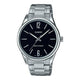 Collection MTP-V005D-1B Herren Analog Edelstahl