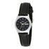 Casio Damen Analog Quarzuhr mit Edelstahlgehäuse und Edelstahlarmband, schwarzes Zifferblatt