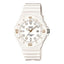 Montre de plongée analogique pour femme avec bracelet en résine légère, lunette tournante et date