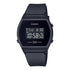 Casio Damen Digitaluhr mit Resin Gehäuse und Resinarmband, schwarzes Display