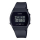 Damen-Digitaluhr mit Resin-Gehäuse und Resinarmband, schwarzes Display
