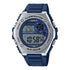 Digitale_Quarzuhr_mit_Resin Gehuse_und_Resinarmband_blaues_Display_10_Jahre_Batterie