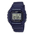 Casio Digitale Quarzuhr mit Resin Gehäuse und Resinarmband, blaues Display (50 m)