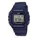 Digitale Quarzuhr mit Resin-Gehäuse und Resinarmband, blaues Display (50 m)