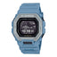 Montre à quartz numérique avec boîtier et bracelet en résine, affichage gris (100 m)