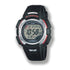 Casio Digitale Quarzuhr mit Resin Gehäuse und Resinarmband, schwarzes Display (50 m)