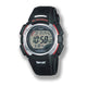 Digitale Quarzuhr mit Resin-Gehäuse und Resinarmband, schwarzes Display (50 m)