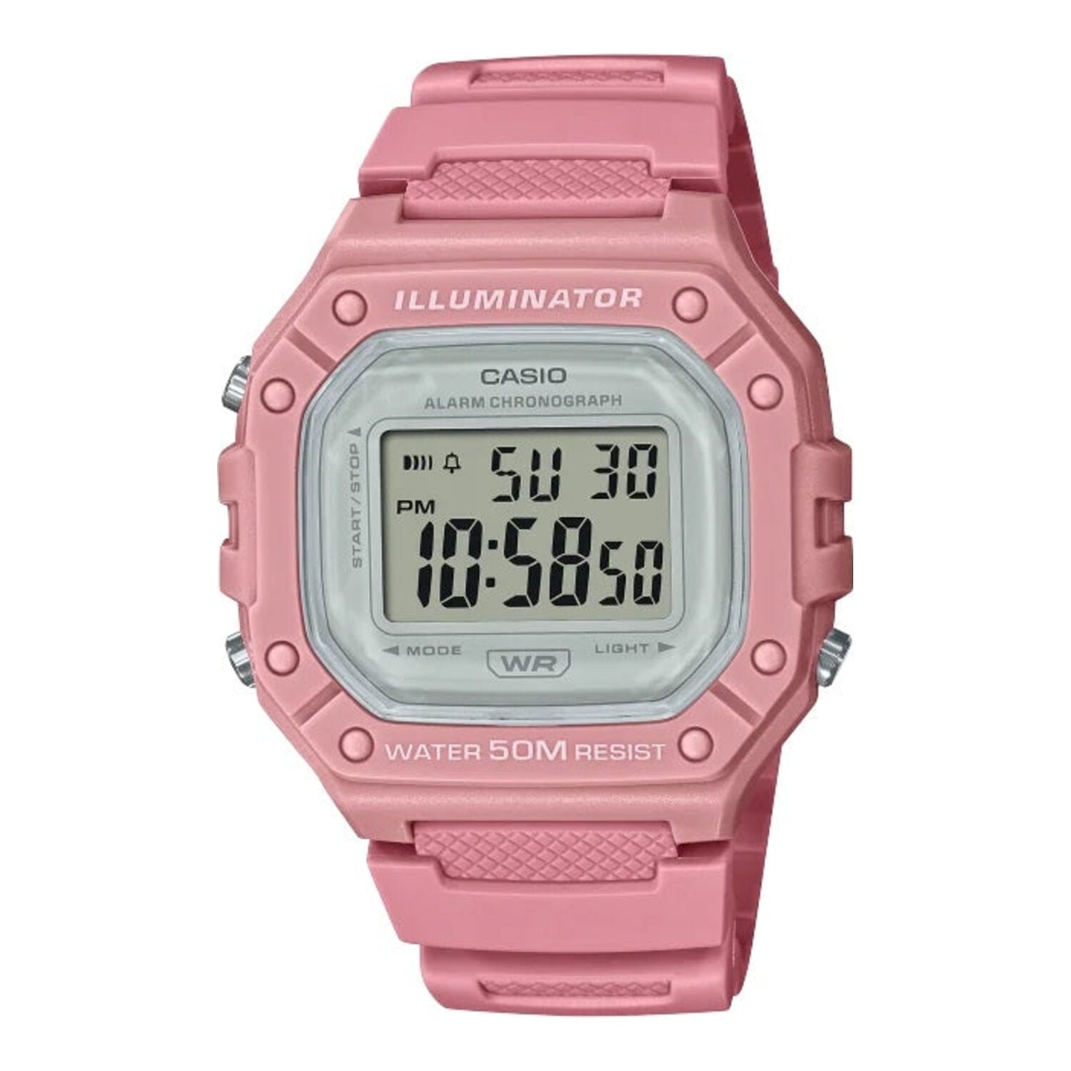 Montre de sport numérique Casio W 218HC (rouge)