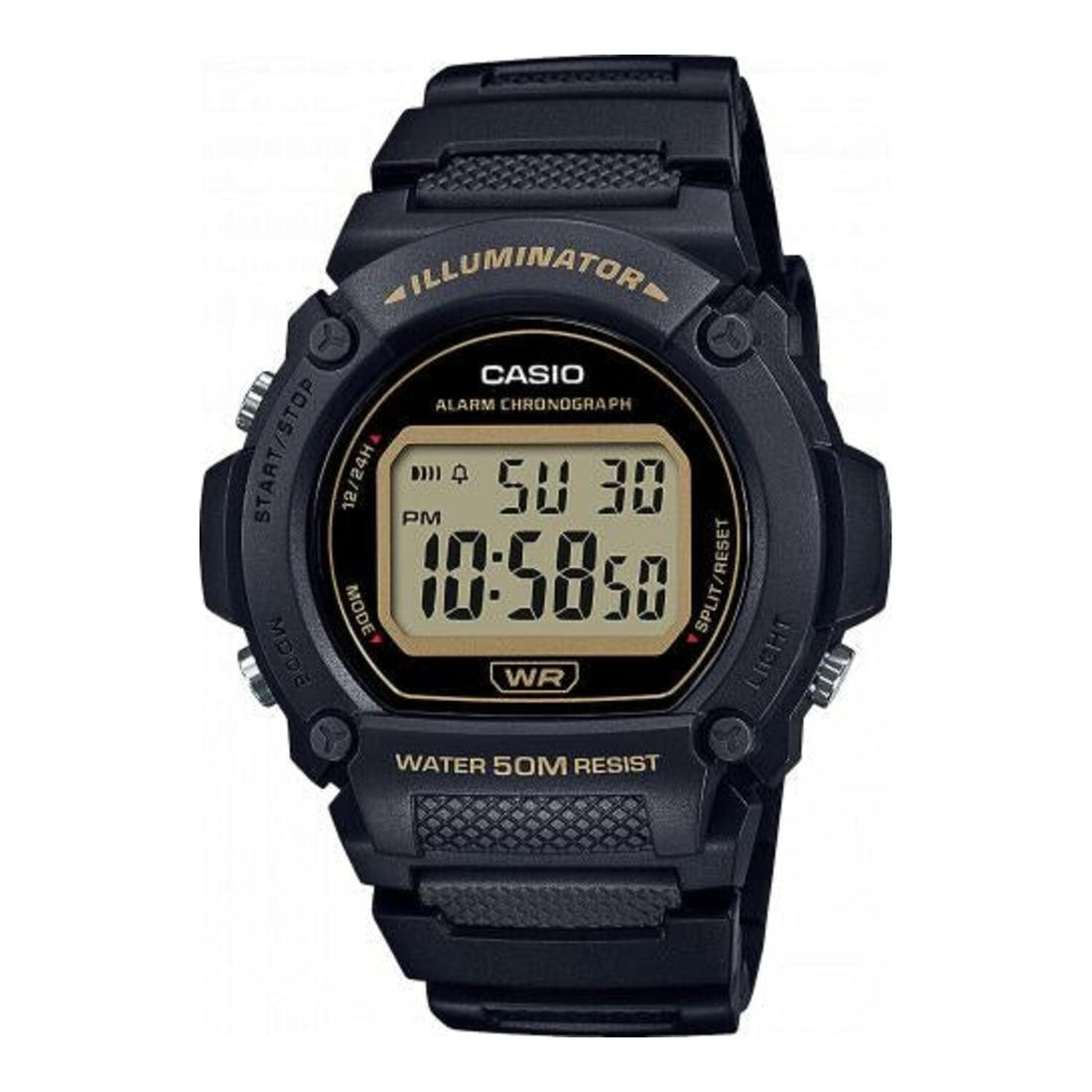 Casio Digitale Sportuhr W 219H (schwarz/rot)