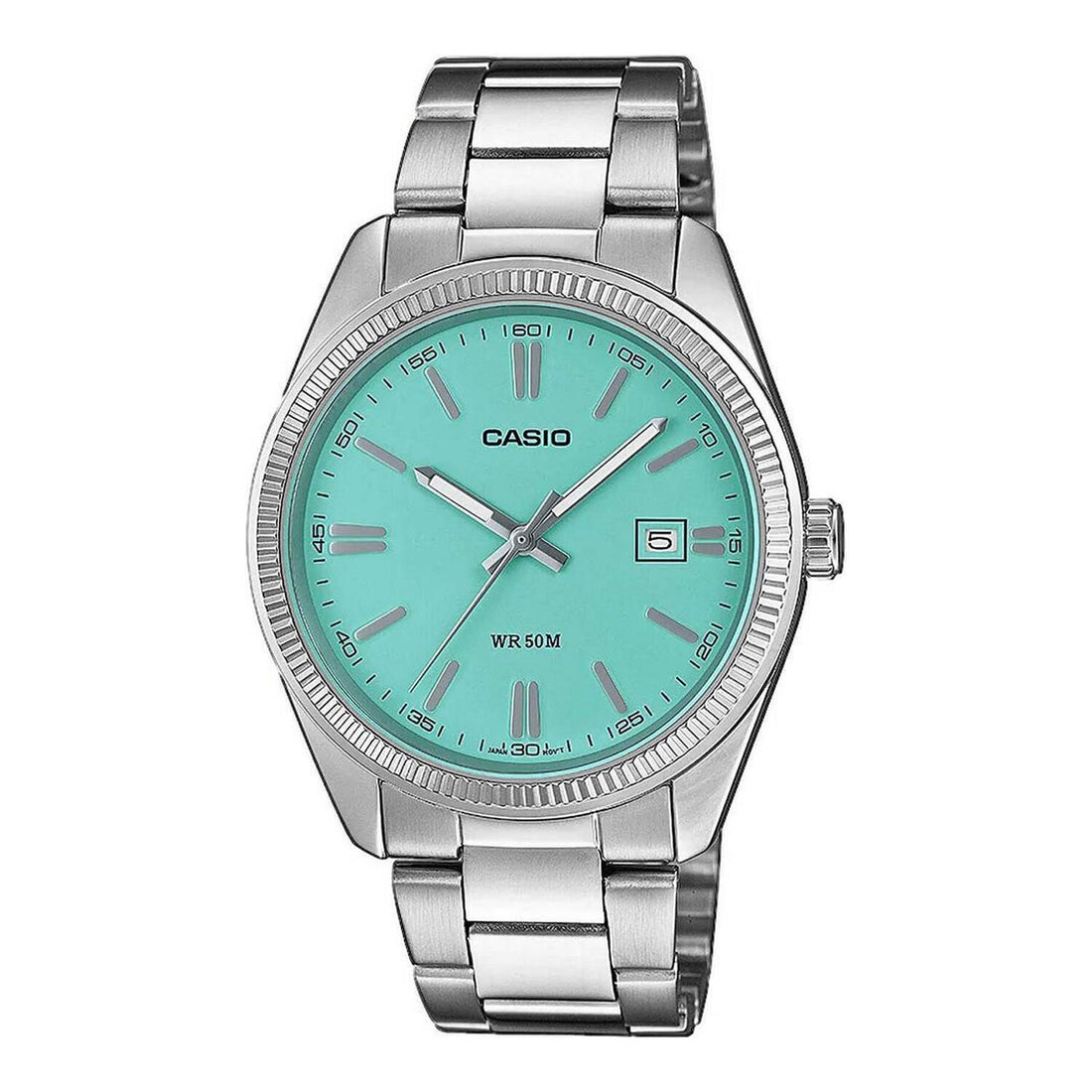 Casio Enticer Ladies Black Dial Steel Watch