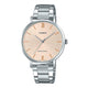 Enticer Ladies Rose Dial Steel Watch
