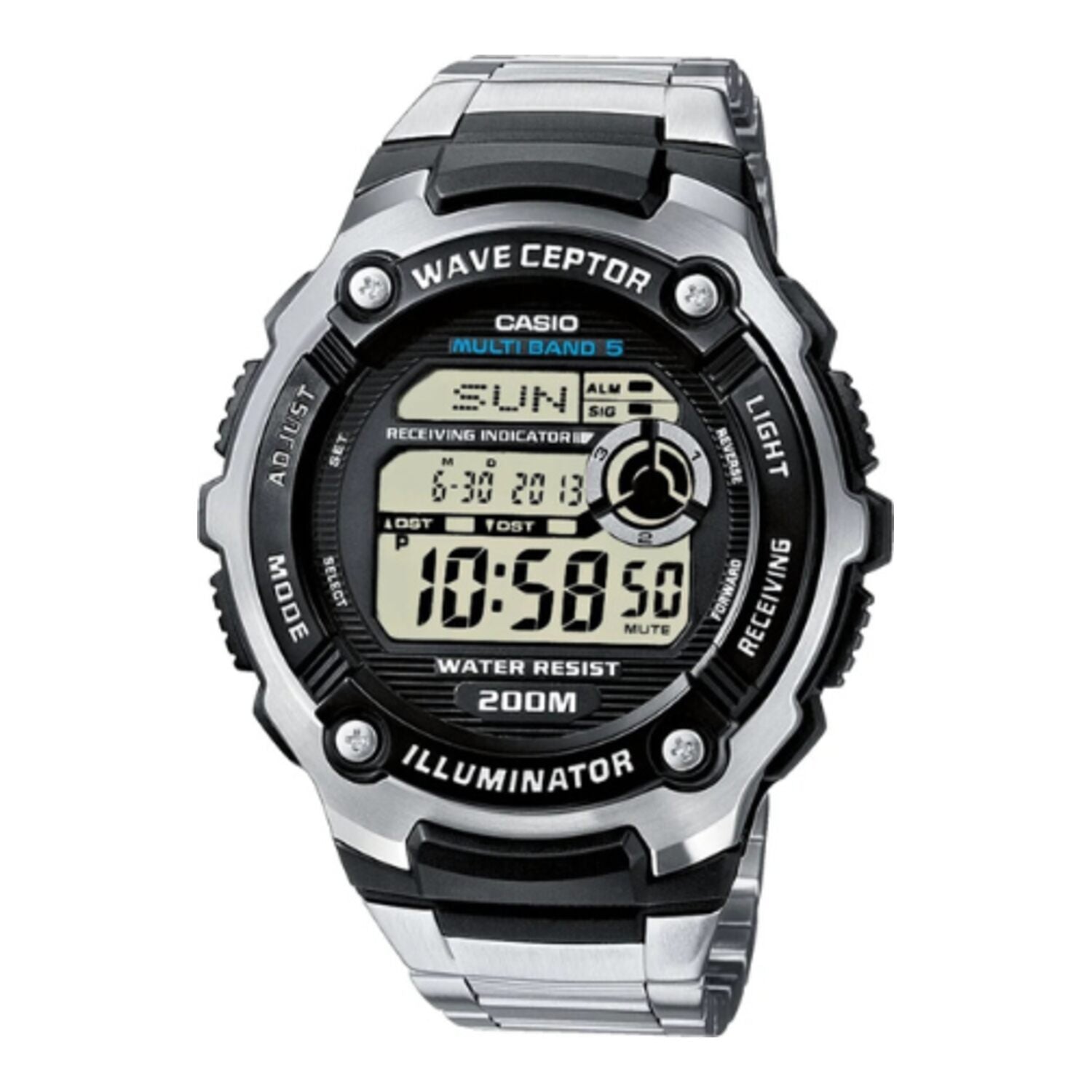 Montre solaire radio Casio Wave Ceptor WV 200RD 1A