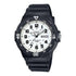 Casio Herren Analog Quarzuhr mit Resin Gehäuse und Resinarmband, weißes Zifferblatt