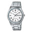 Montre à quartz pour homme en acier inoxydable, avec cadran clair et bracelet en acier inoxydable.