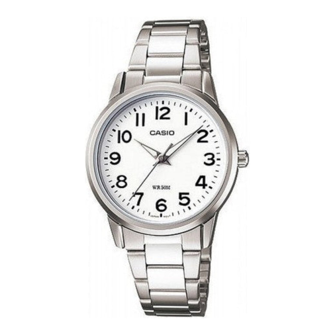 Casio Klassische Damenuhr (LTP 1303PD 7B, Edelstahlband)
