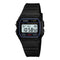 Classic digital watch with stopwatch, alarm and LED lighting.