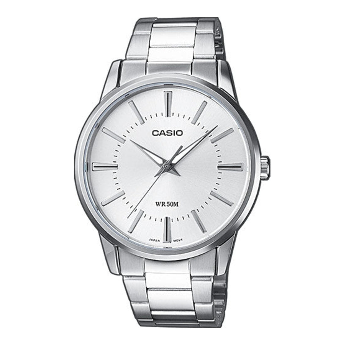 Casio Klassische Herrenuhr (MTP 1303PD 7A, weißes Zifferblatt)