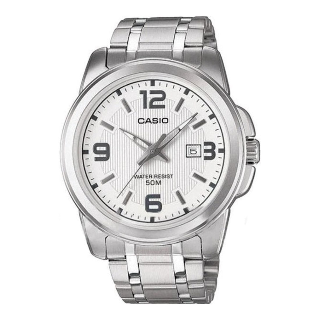 Casio Klassische Herrenuhr (MTP 1314PD 7A, weiß)