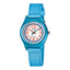 Petite montre à quartz analogique avec boîtier en aluminium et bracelet en textile, cadran blanc (50 m)