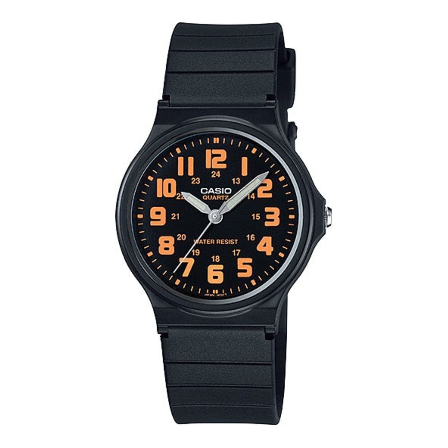 Montre Casio compacte pour femme, à quartz, avec cadran rouge et bracelet en résine