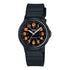 Casio Kompakte Damen Quarzuhr mit rotem Zifferblatt und Resinarmband