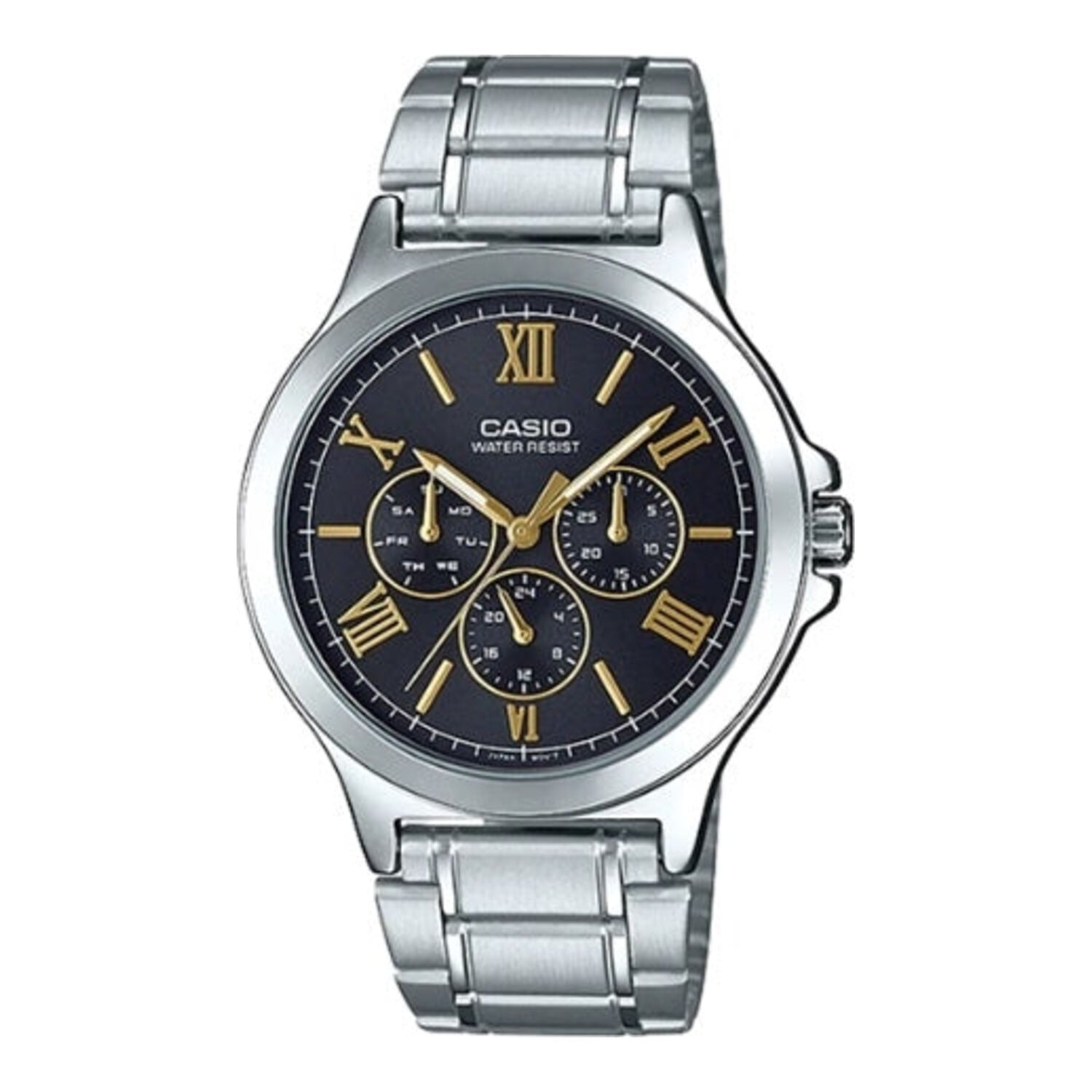 Casio Multifunktions Herrenuhr MTP V300D 1A2 (silber/schwarz)