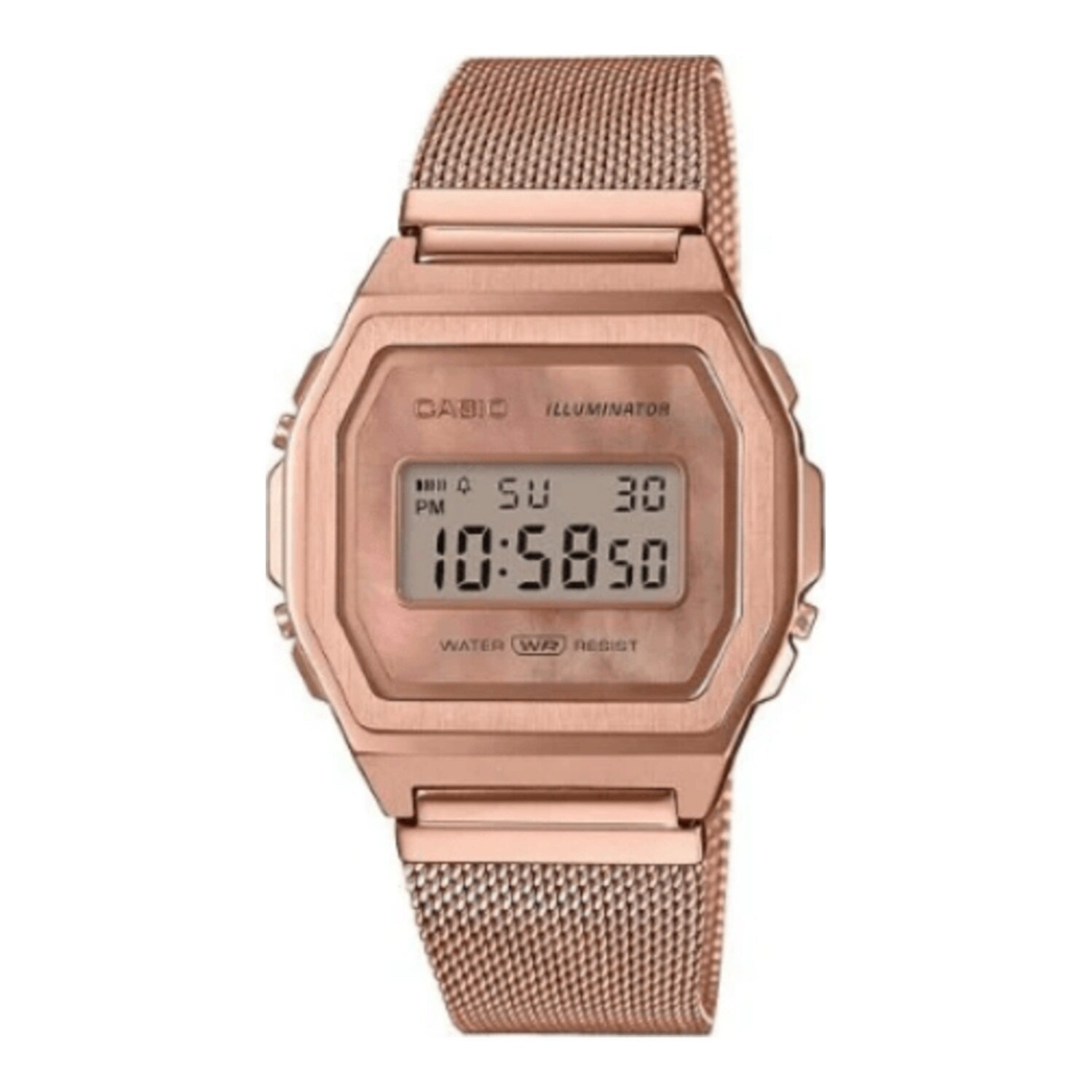 Casio Vintage Iconic A1000 (Or rose)