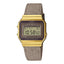 Vintage Iconic Digitaluhr A700WEGL (Textilband Beige/Braun)